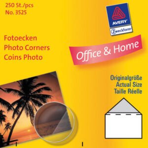 fotohoekjes Zweckform 19x17mm 250 stuks transparant