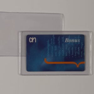 PVC beschermhoes 66 x 106 mm set van 100 stuks voor o.a. coincards
