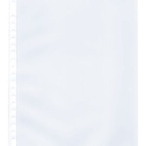 PP blad 1 vak (21.4 x 30 cm) transparante bladen Din large set van 10 stuks, 23 gaats, geschikt voor o.a. A4 documenten e.d.