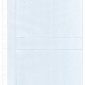 PP blad 2 vakken (13 x 18 cm) transparante bladen  Din large set van 10 stuks, 23 gaats, geschikt voor o.a. foto's en poststukken