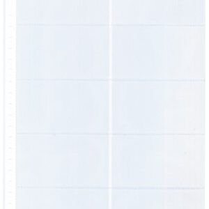 PP blad 10 vakken (58 x 90 mm) transparante bladen Din large set van 10 stuks, 23 gaats, geschikt voor o.a. visitekaartjes en telefoonkaarten