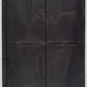Din A4 set  van 10 stuks zwarte fotex bladen 4 vakken (vakmaat 145 x 106 mm) voor o.a. oude ansichtkaarten en foto's