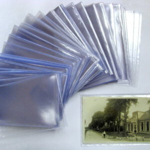 PVC beschermhoezen voor o.a. oude ansichtkaarten "97 x 147 mm" 100 stuks