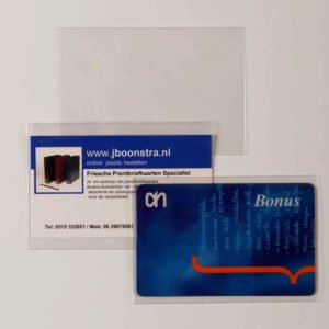60 x 90 mm PP beschermhoezen voor o.a. coincards