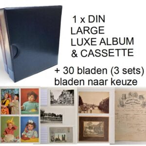 Combi deal! Extra luxe Din Large album incl. cassette en 30 bladen